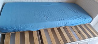 Cama Diván Blanca con Cajones