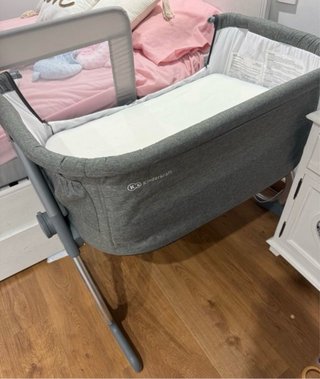 Minicuna Kinderkraft gris
