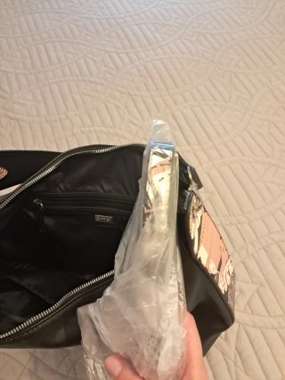 Borsa Carpisa nera con fantasia
