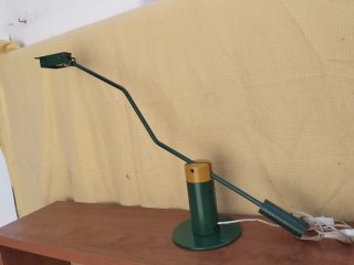 Lámpara de escritorio vintage verde