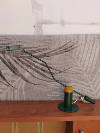 Lámpara de escritorio vintage verde