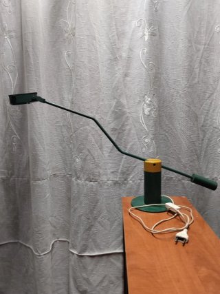 Lámpara de escritorio vintage verde