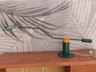 Lámpara de escritorio vintage verde