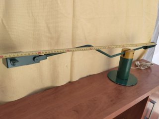 Lámpara de escritorio vintage verde