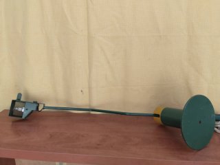 Lámpara de escritorio vintage verde