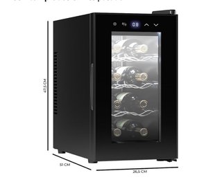 Nevera Vino Cecotec 8 Botellas