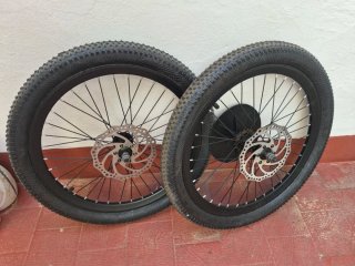 Ruedas de Bicicleta 20 con Frenos de Disco