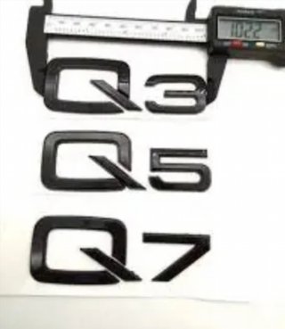 AUDI Q5 LOGO EMBLEMA NEGRO