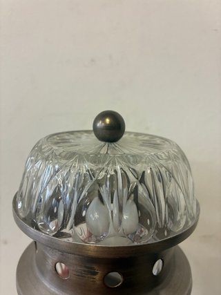 Coppia Applique Vetro Cristallo Anni 70
