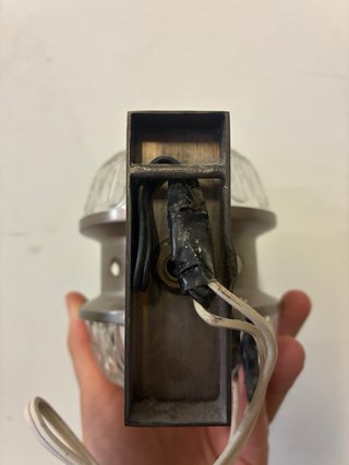 Coppia Applique Vetro Cristallo Anni 70