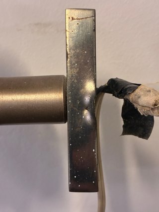 Coppia Applique Vetro Cristallo Anni 70