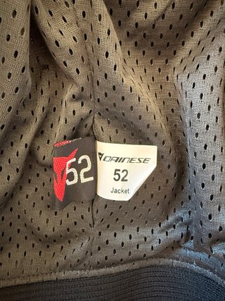 Chaqueta Dainese Moto Negra y Gris Talla 52