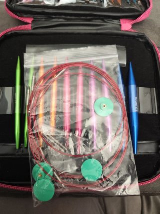 Juego Agujas Crochet/Tejer Colores