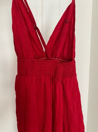 Vestido corto rojo tirantes