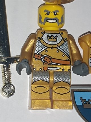 Minifigura LEGO Castle Gold Knight cas415 (LEED)