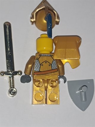 Minifigura LEGO Castle Gold Knight cas415 (LEED)