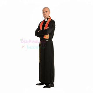 Disfraz de Cura Adulto – Traje de Sacerdote con Es
