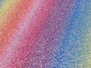 Lona de colores con purpurina.