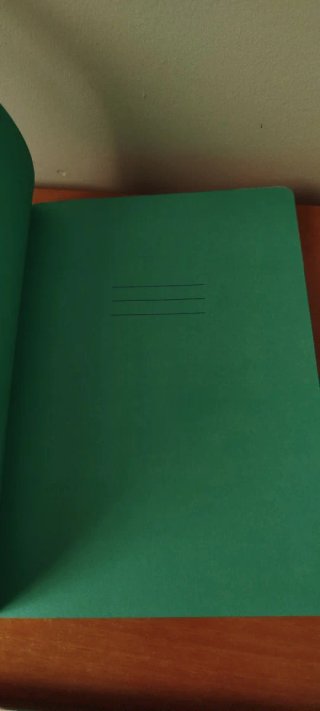 Cuaderno flores azul y blanco