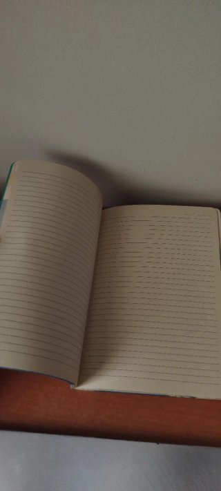 Cuaderno flores azul y blanco