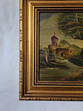 Quadretto da parete con castello