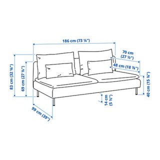 Sofá beige Ikea Söderhamn