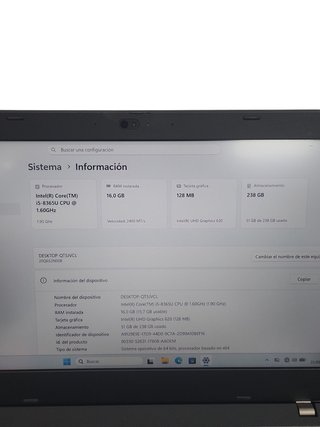 Lenovo ThinkPad L490 16GB RAM 256GB SSD Intel i5
