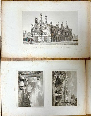 S XIX, 15 grabados de arquitectura clásica Italia