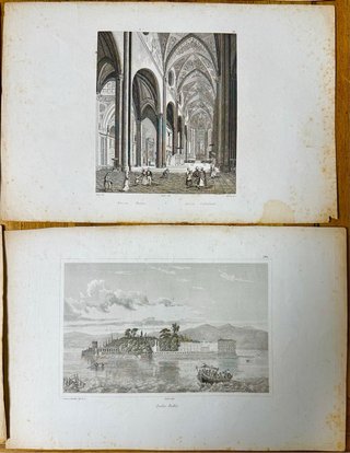 S XIX, 15 grabados de arquitectura clásica Italia