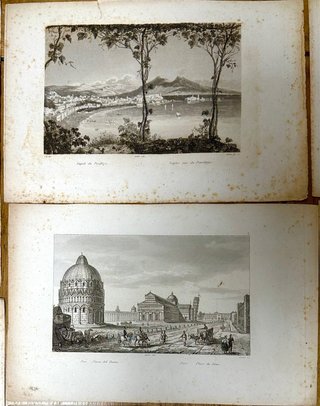S XIX, 15 grabados de arquitectura clásica Italia