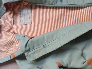Chaqueta infantil con estampado de naranjas