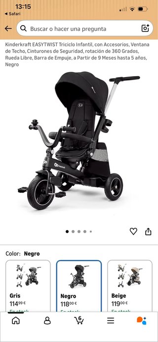 Triciclo infantil Kinderkraft