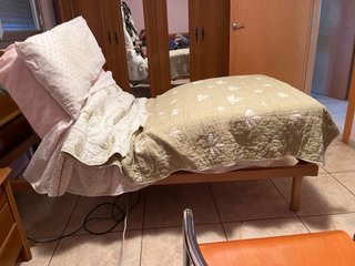 Cama ortopédica de 90 cm con elevación frontal