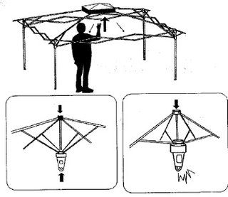 Cenador Estructura plegable
