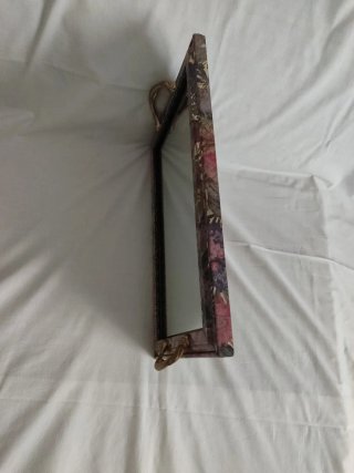 espejo forma bandeja decorativa para colgar