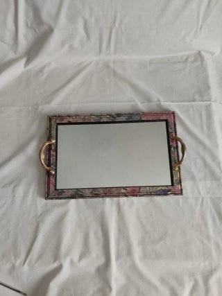 espejo forma bandeja decorativa para colgar