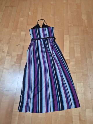 Vestido largo punto Mango rayas