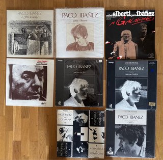 Lote 9 Vinilos Paco Ibáñez