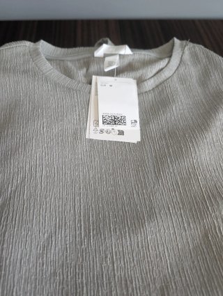 Conjunto pantalón y blusa premamá H&M plateado