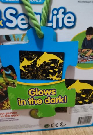 Puzzle suelo Vida Marina Glow in the Dark