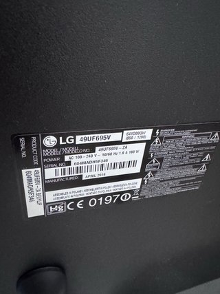 TV LG 49 49UF695V Ultra HD 4K.