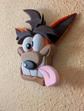 Máscara de pared Crash Bandicoot