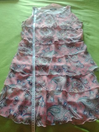 Abito formale rosa con stampa