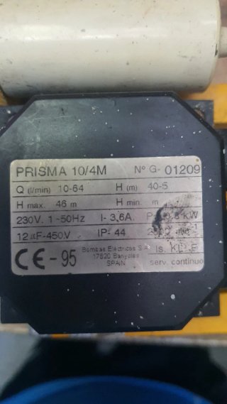 Bomba de agua despiece