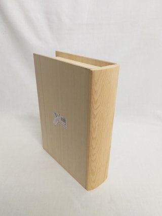 Caja libro de madera