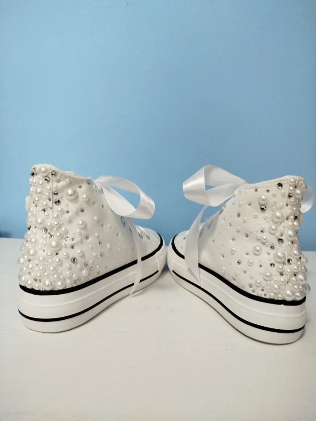 Zapatillas Novia/Comunión Perlas y Cristales
