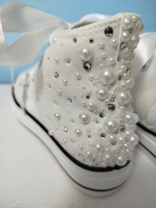 Zapatillas Novia/Comunión Perlas y Cristales