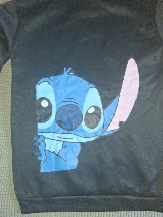 Sudadera Negra con Stitch