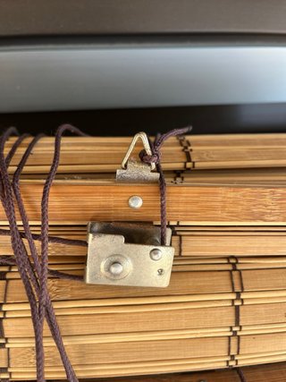 2 Estores Enrollables Bambú Beige/Marrón