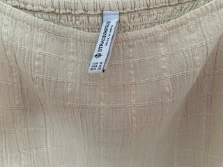 Vestido beige de lino